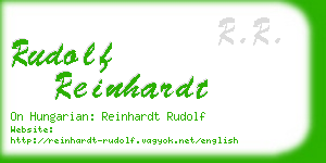 rudolf reinhardt business card